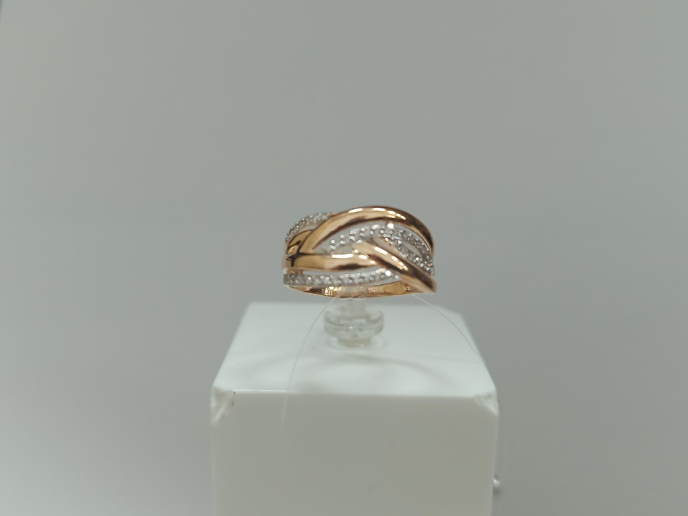 КОЛЬЦО С КАМНЯМИ (Au 585)