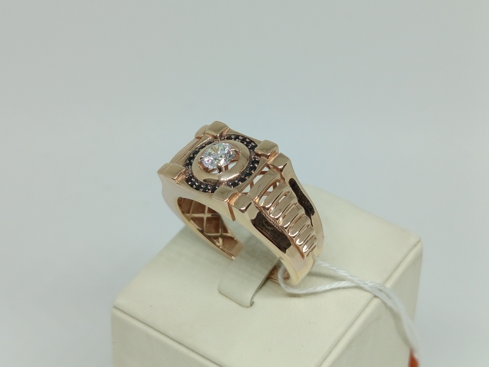 ПЕЧАТКА С КАМНЯМИ (Au 585)