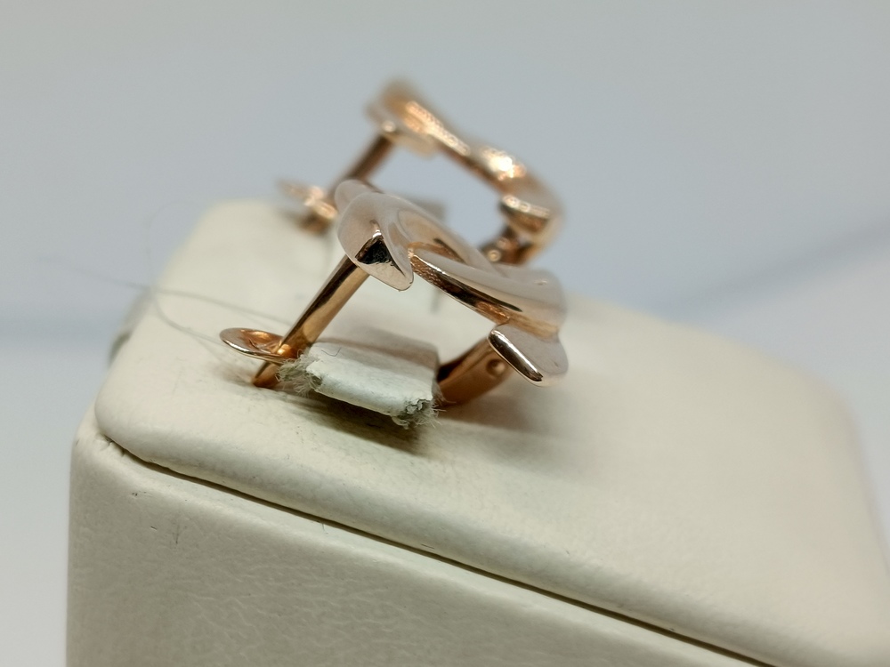 СЕРЬГИ БЕЗ КАМНЯ (Au 585)