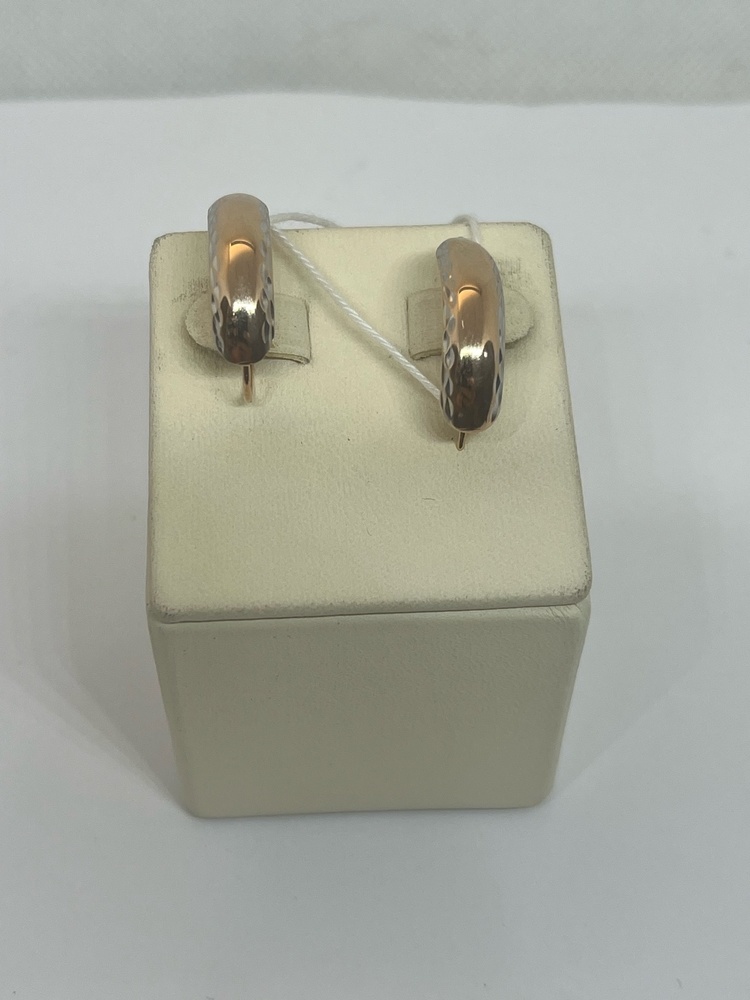 СБКМ585 СЕРЬГИ БЕЗ КАМНЯ (Au 585)