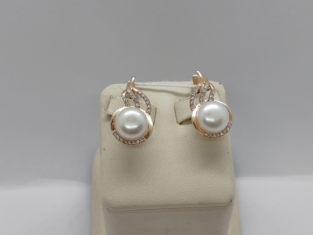 СКМИ585 СЕРЬГИ С КАМНЯМИ (Au 585)