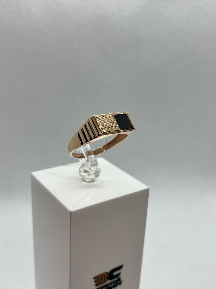 КОЛЬЦО ПЕЧАТКА с камнем (Au 585)