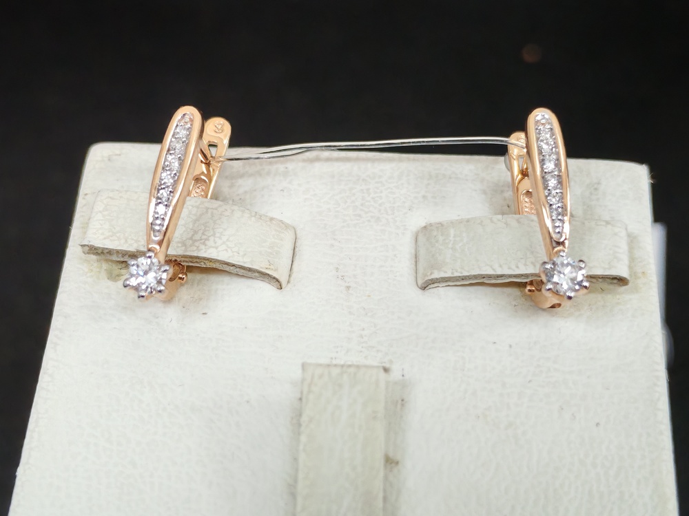 СЕРЬГИ БРИЛЛИАНТ (Au 585)