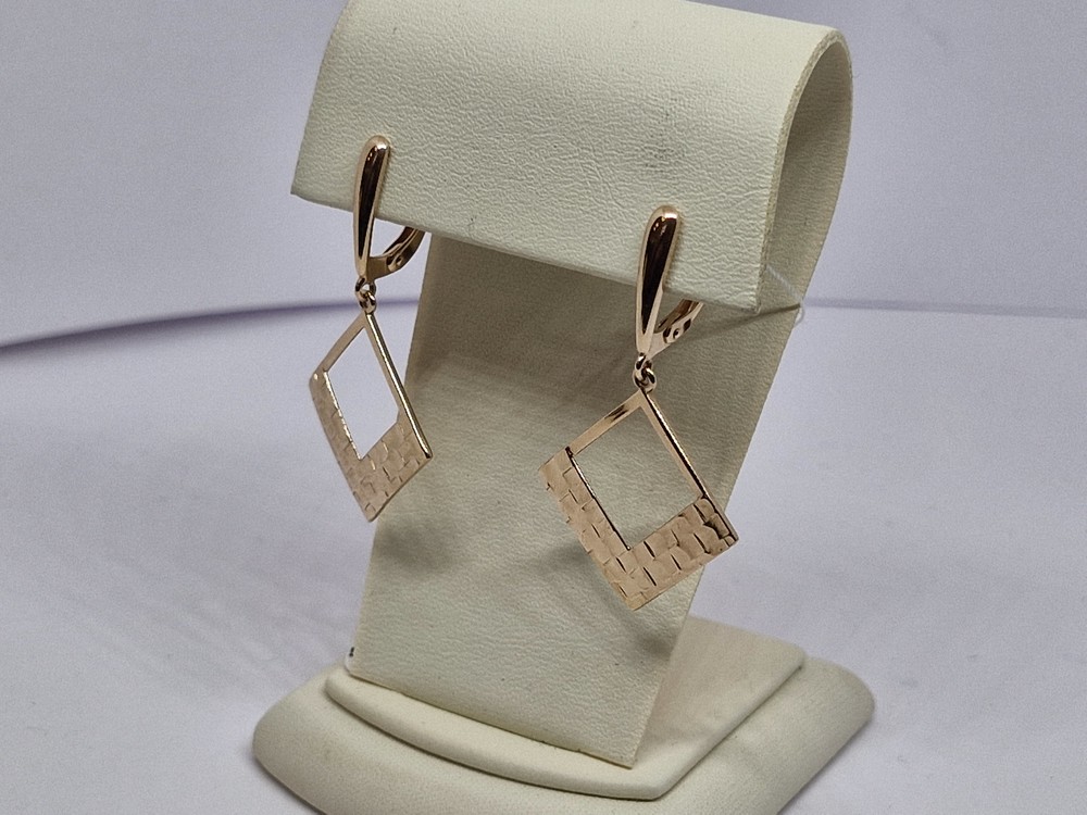 СБКМ585 СЕРЬГИ БЕЗ КАМНЯ (Au 585)