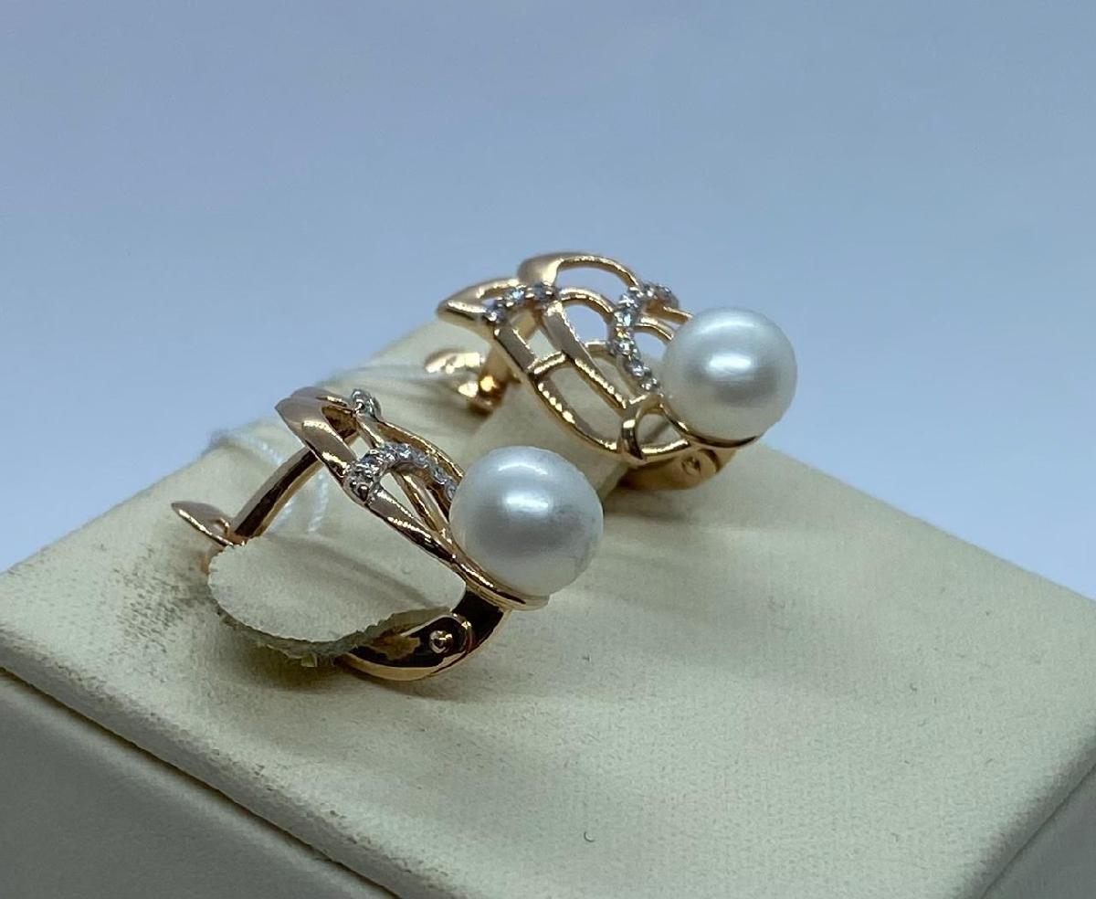 СКМИ585 СЕРЬГИ С КАМНЯМИ (Au 585)