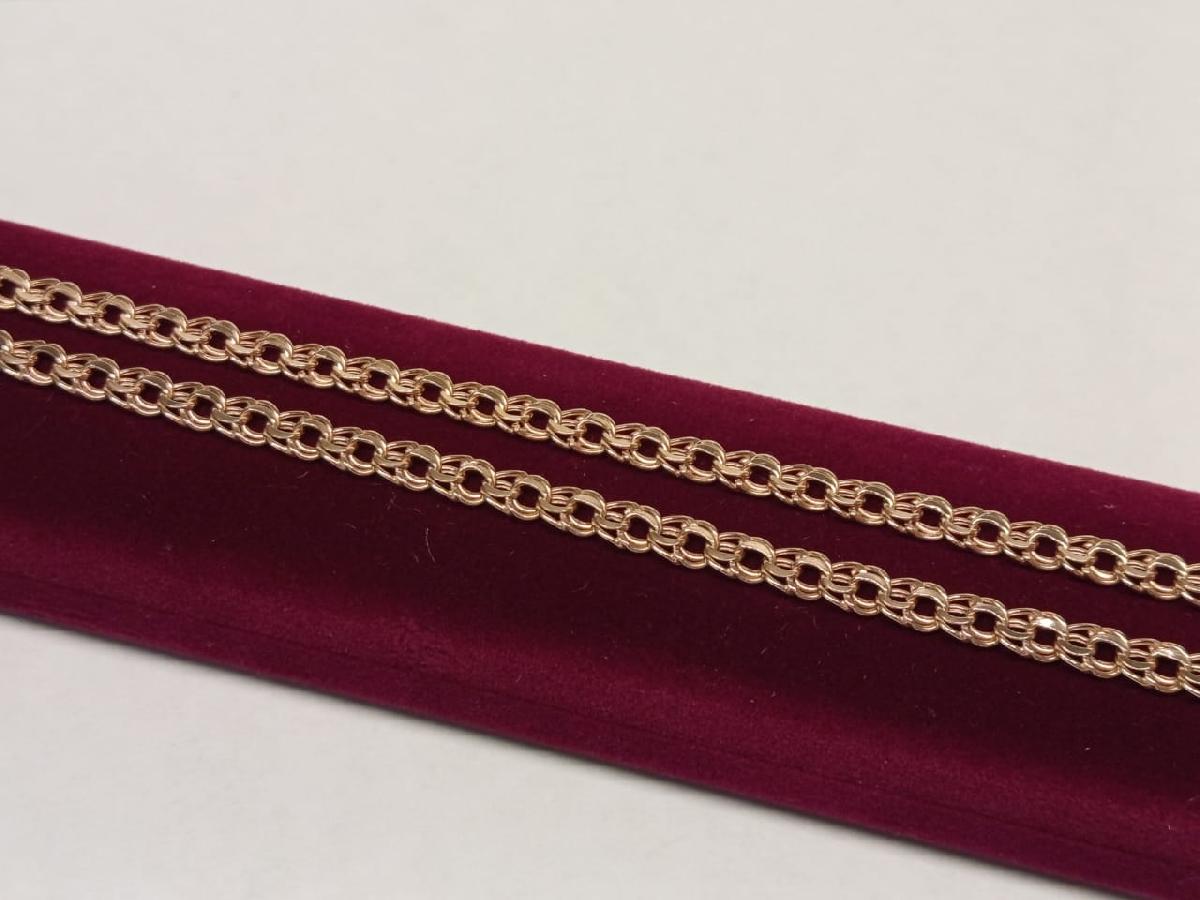 ЦПБС585 ЦЕПЬ ПУСТОТЕЛАЯ Бисмарк (Au 585)