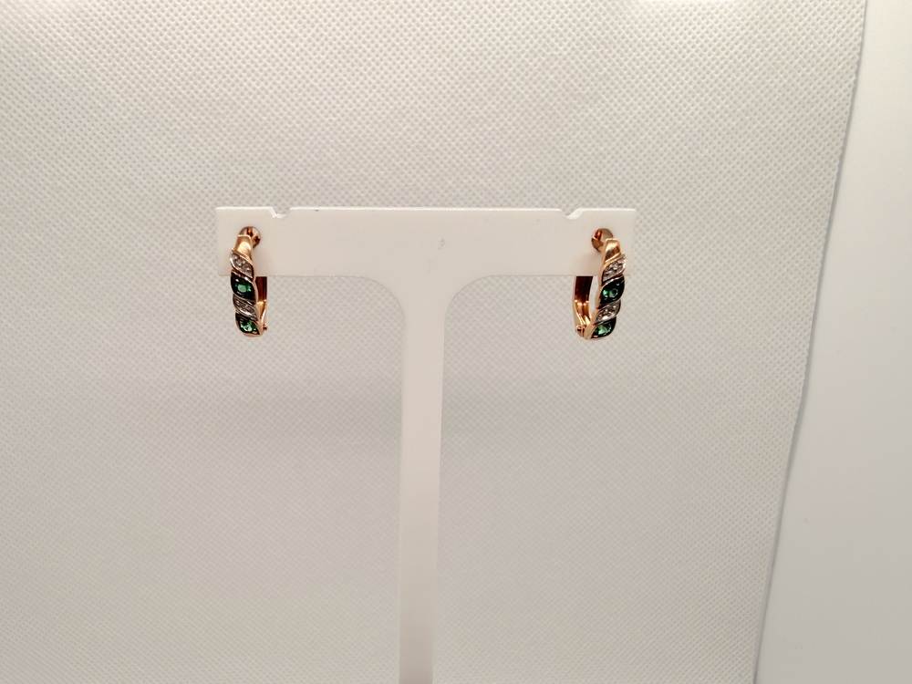 СКМИ585 СЕРЬГИ С КАМНЯМИ (Au 585)