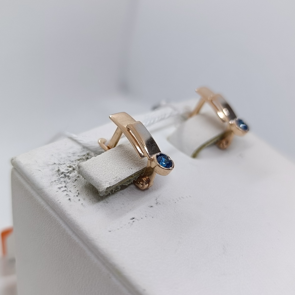 СЕРЬГИ С КАМНЕМ (Au 585)