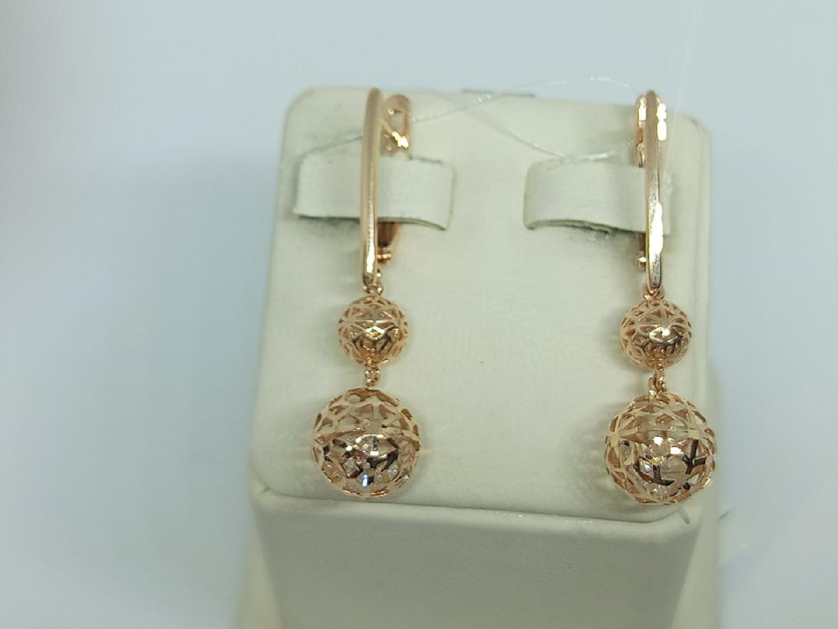 СЕРЬГИ С КАМНЯМИ (Au 585)