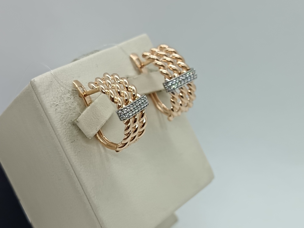 СЕРЬГИ С КАМНЯМИ (Au 585)