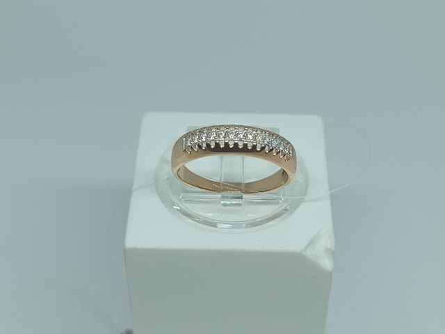 КОЛЬЦО С КАМНЯМИ (Au 585)