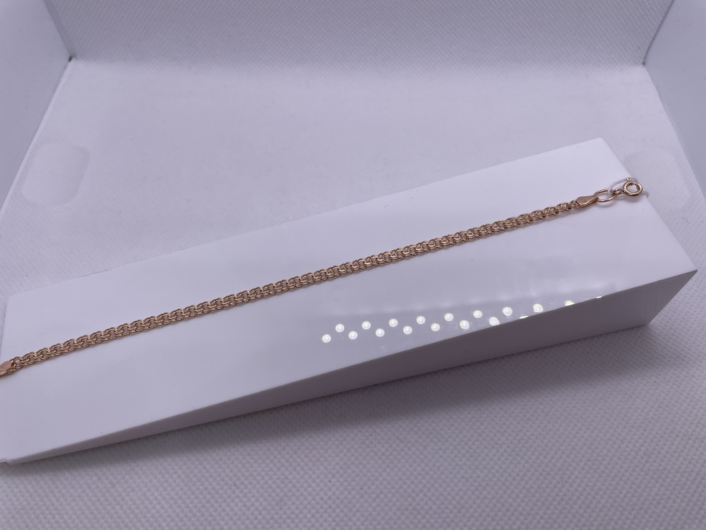 БЛБ585 БРАСЛЕТ ПОЛНОВЕСНЫЙ Бисмарк (Au 585)