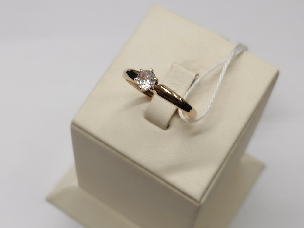 КОЛКМ585 КОЛЬЦО С КАМНЕМ (Au 585)