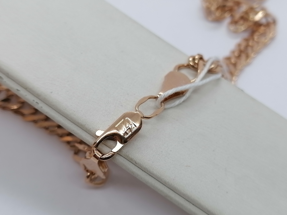 ЦЕПЬ ПОЛНОВЕСНАЯ Ромб двойной (Au 585)