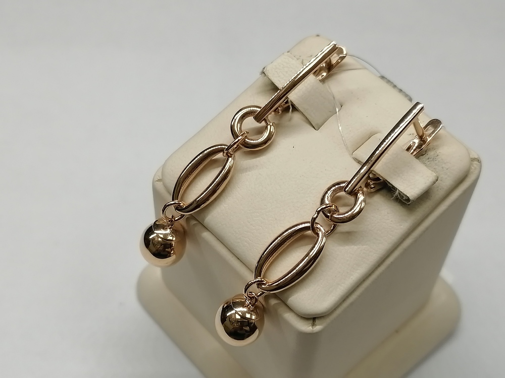 СЕРЬГИ БЕЗ КАМНЯ (Au 585)