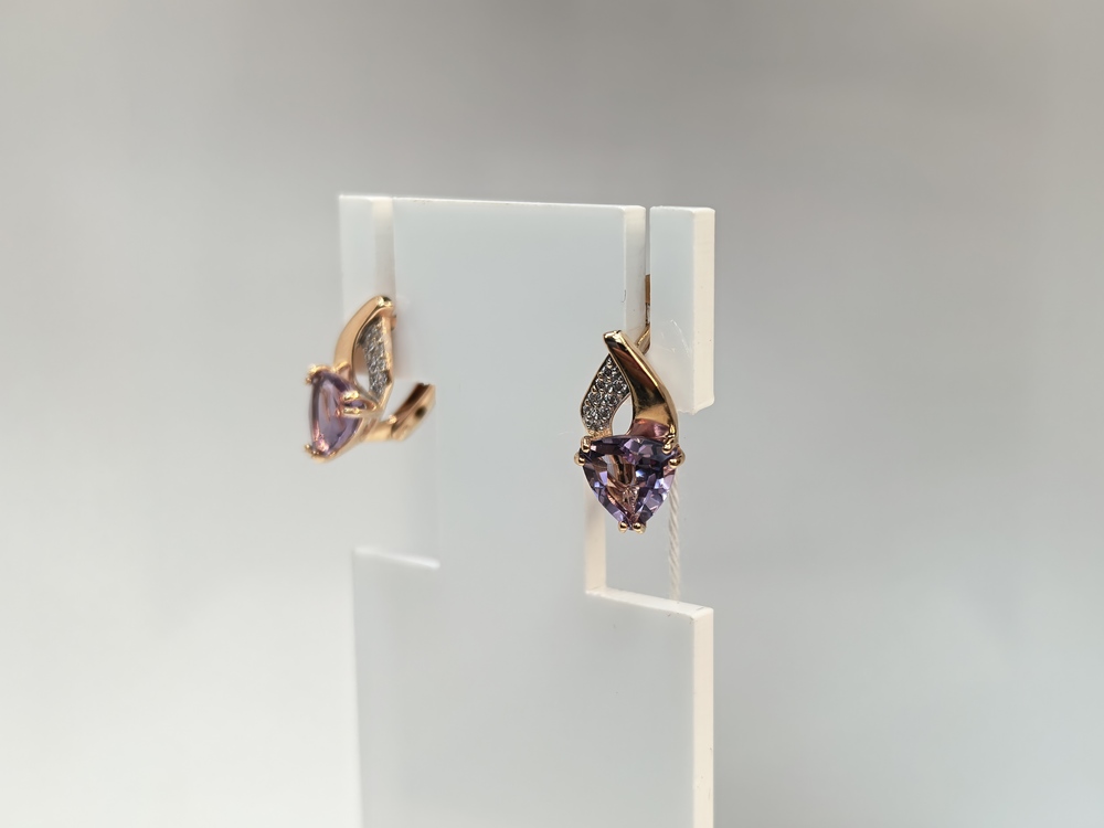 СЕРЬГИ С КАМНЯМИ (Au 375)