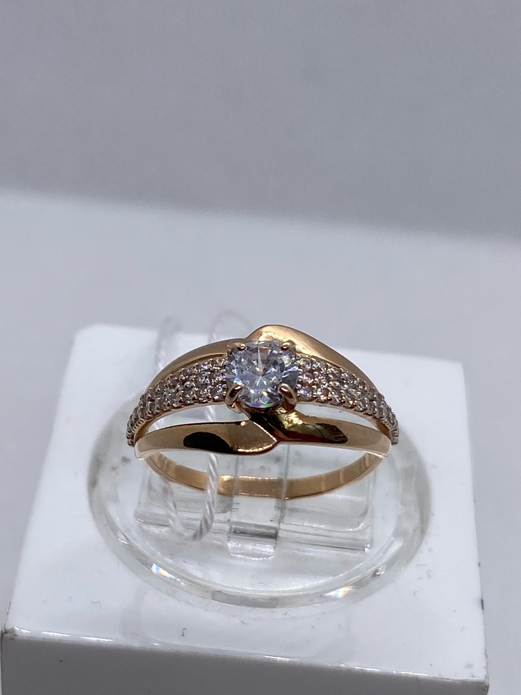 КОЛКМИ585 КОЛЬЦО С КАМНЯМИ (Au 585)