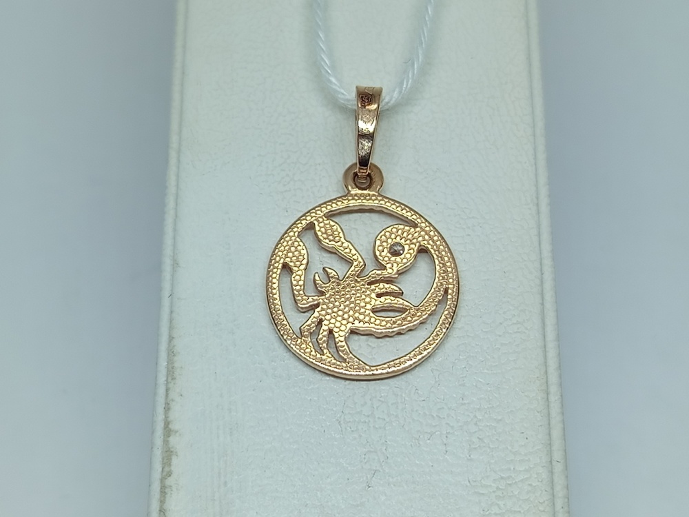 ПОДВЕСКА ЗНАК ЗОДИАКА СКОРПИОН Au 585