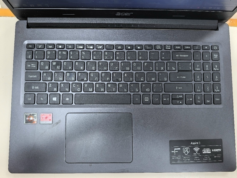 Ноутбук Acer Aspire 3; Ryzen 3 3250U, AMD Radeon (TM) Graphics, 20 Гб, 256 Гб, Нет