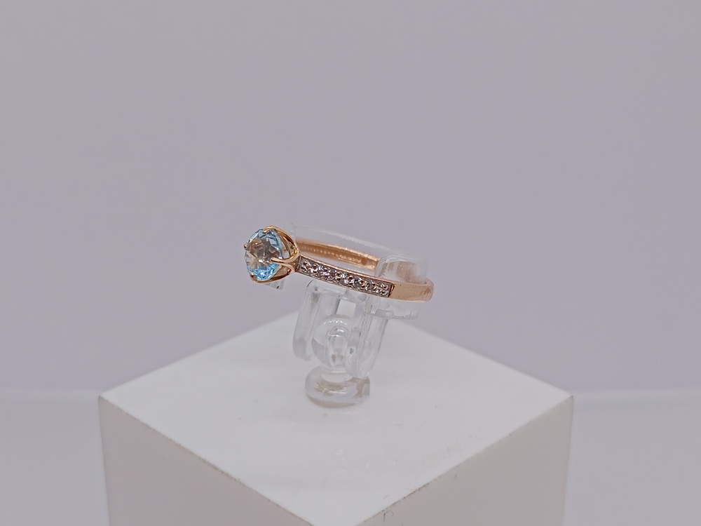 КОЛЬЦО С КАМНЯМИ (Au 585)