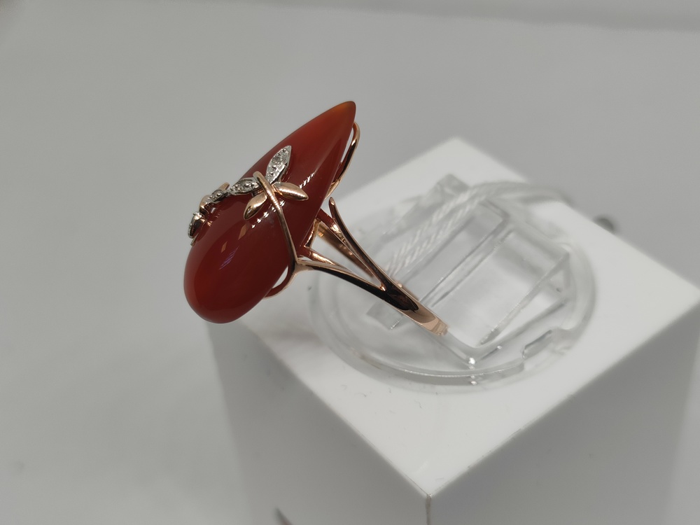 КОЛЬЦО С КАМНЯМИ (Au 585)