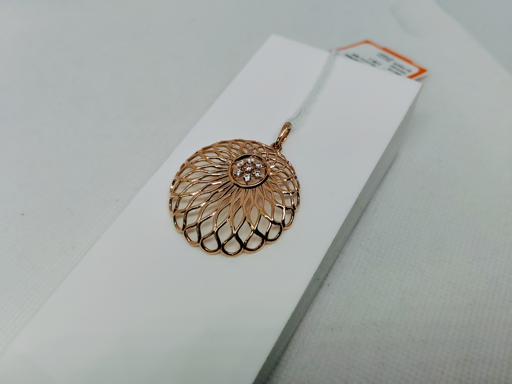 ПОДКМИ585 ПОДВЕСКА С КАМНЯМИ (Au 585)