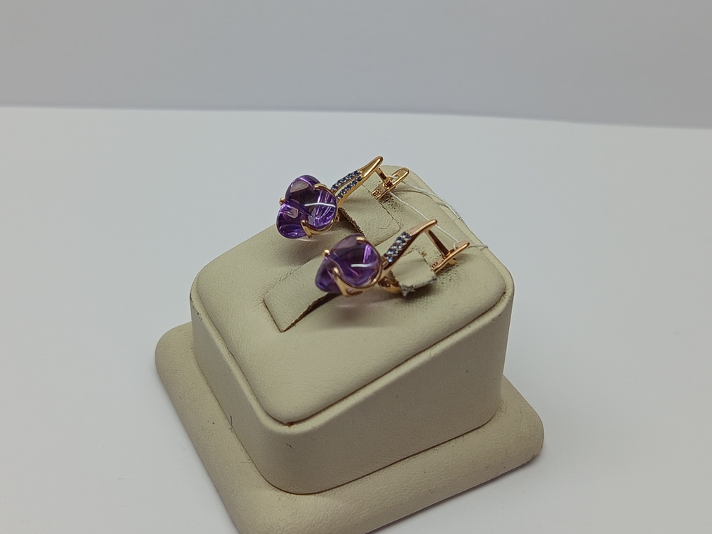 СЕРЬГИ С КАМНЯМИ (Au 585)