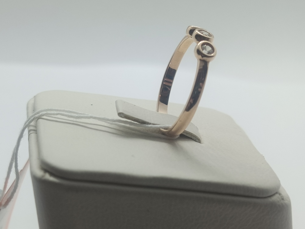 КОЛЬЦО С КАМНЯМИ (Au 585)