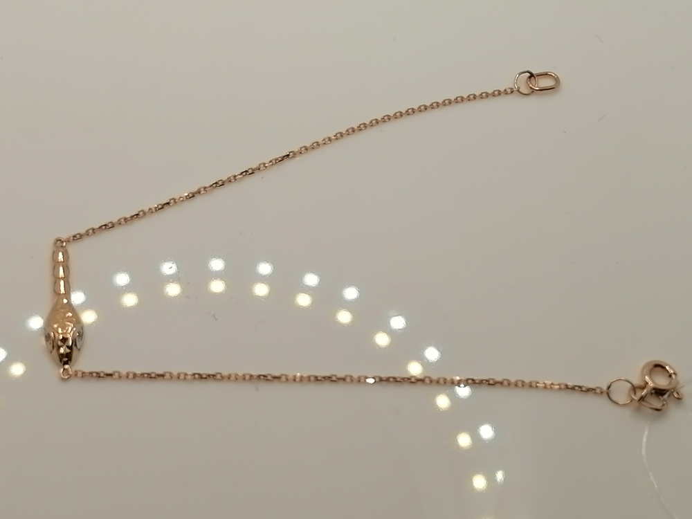 БРАСЛЕТ С КАМНЯМИ (Au 585)