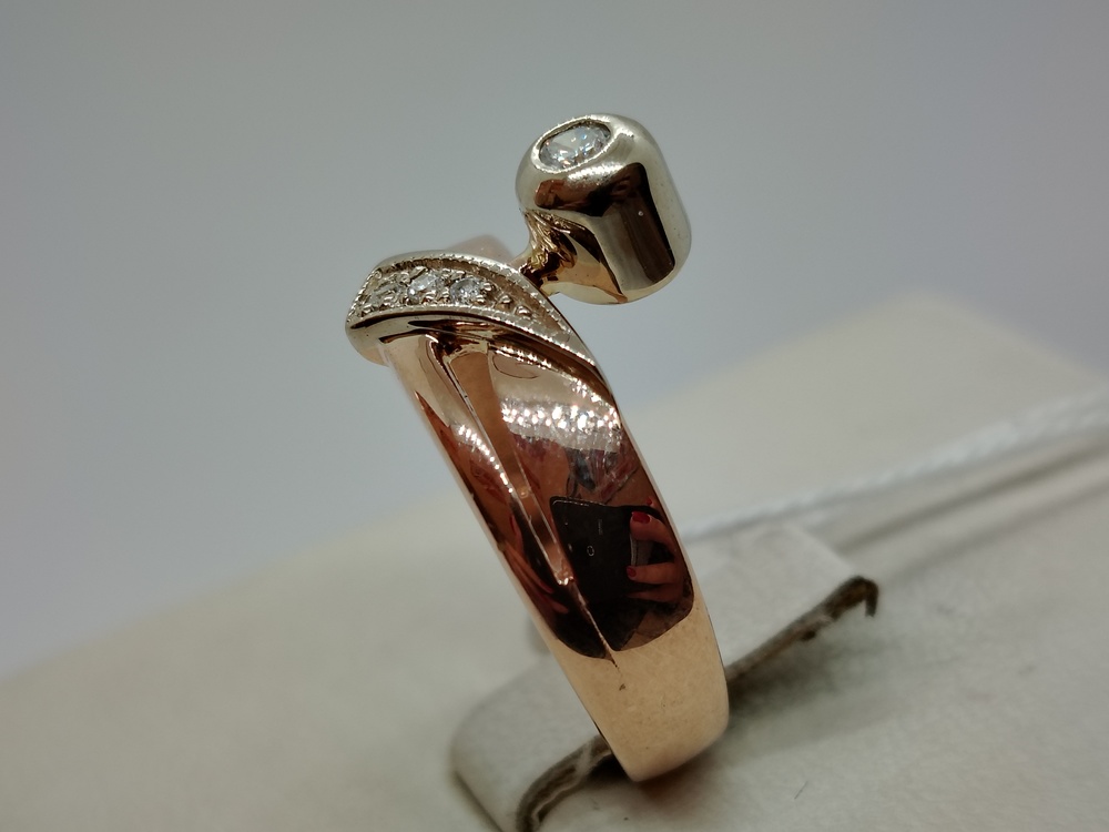 КОЛКМИ585 КОЛЬЦО С КАМНЯМИ (Au 585)