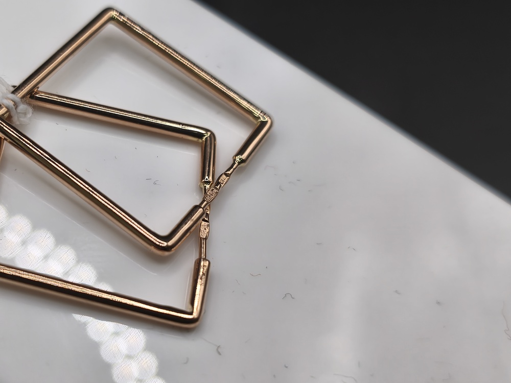 СЕРЬГИ БЕЗ КАМНЯ (Au 585)