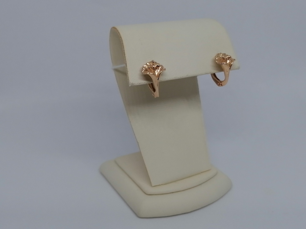 СБКМ585 СЕРЬГИ БЕЗ КАМНЯ (Au 585)