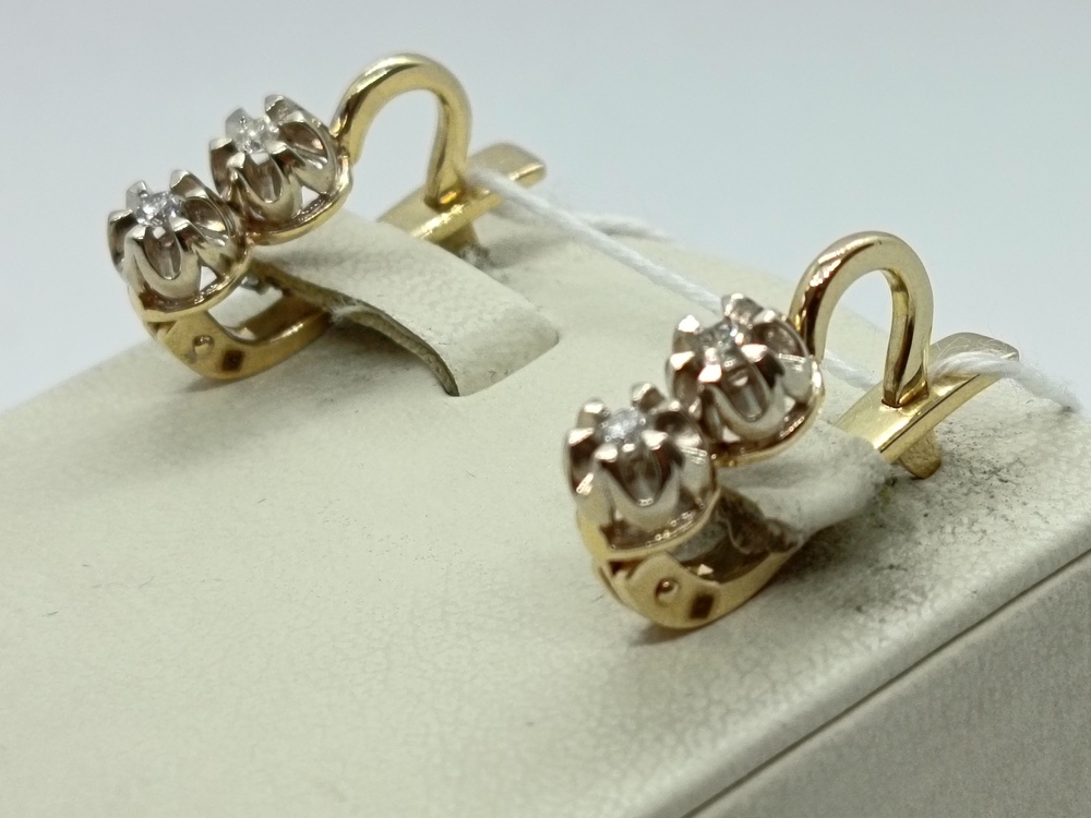 СЕРЬГИ БРИЛЛИАНТ (Au 585)