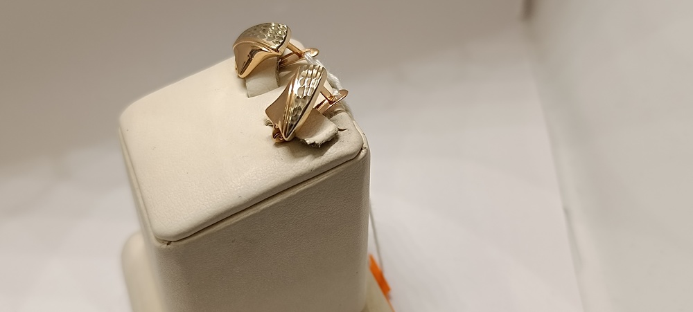 СЕРЬГИ БЕЗ КАМНЯ (Au 585)