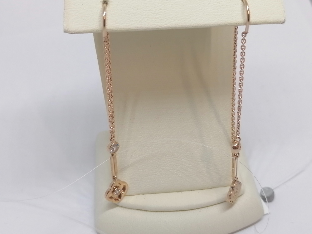 СЕРЬГИ ПРОДЕВКИ с камнями (Au 585)