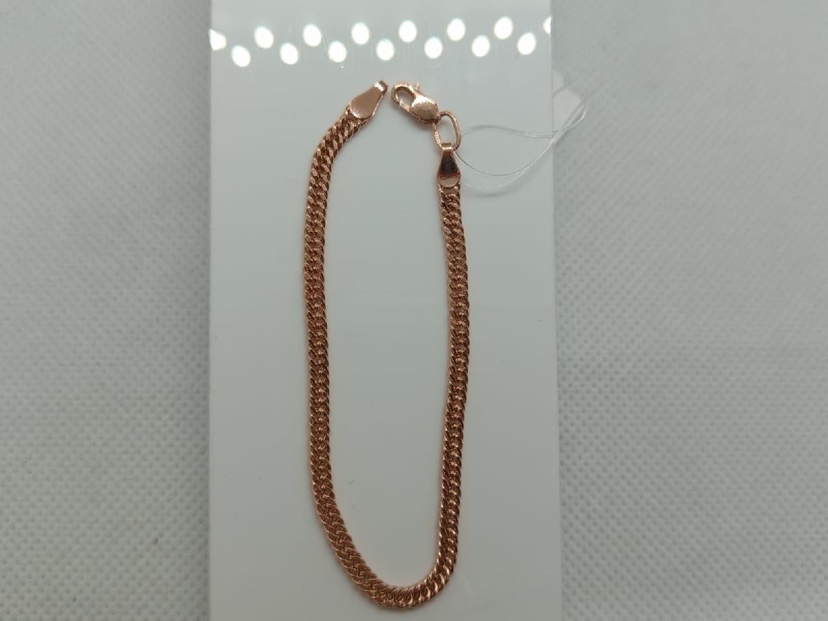 БРАСЛЕТ ПУСТОТЕЛЫЙ Панцирное двойное (Au 585)