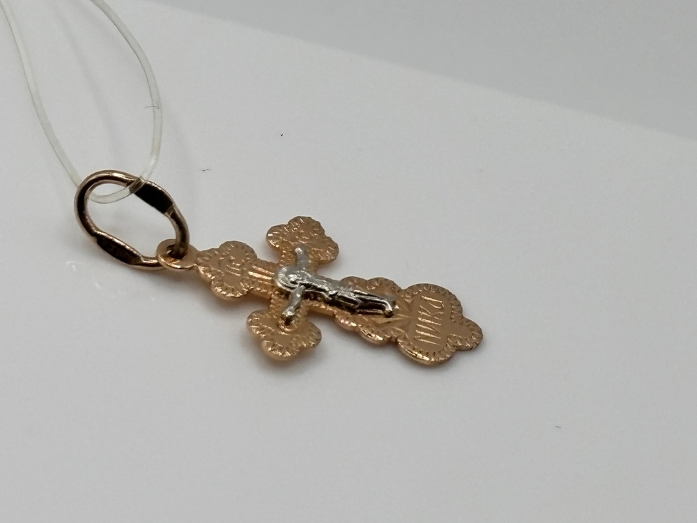 00-63-0094-00 ПОДВЕСКА КРЕСТ без камня (Au 585)