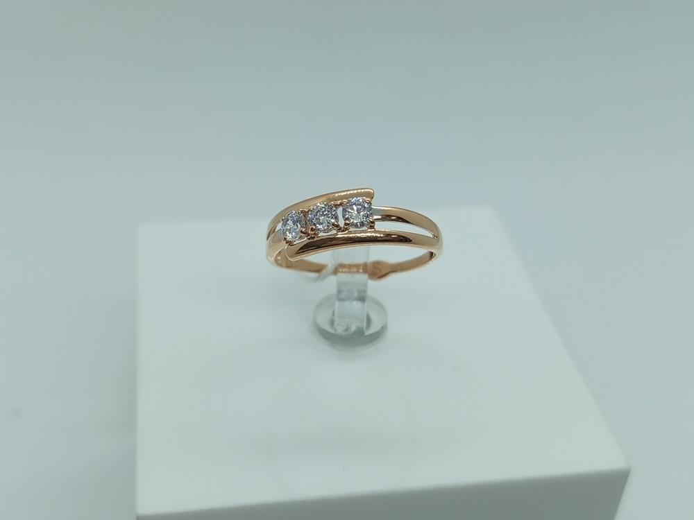 КОЛКМИ585 КОЛЬЦО С КАМНЯМИ (Au 585)