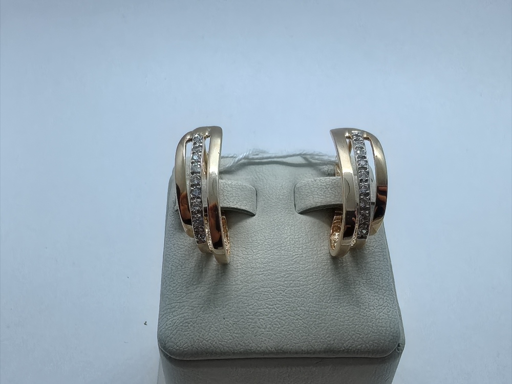 СЕРЬГИ С КАМНЯМИ (Au 585)