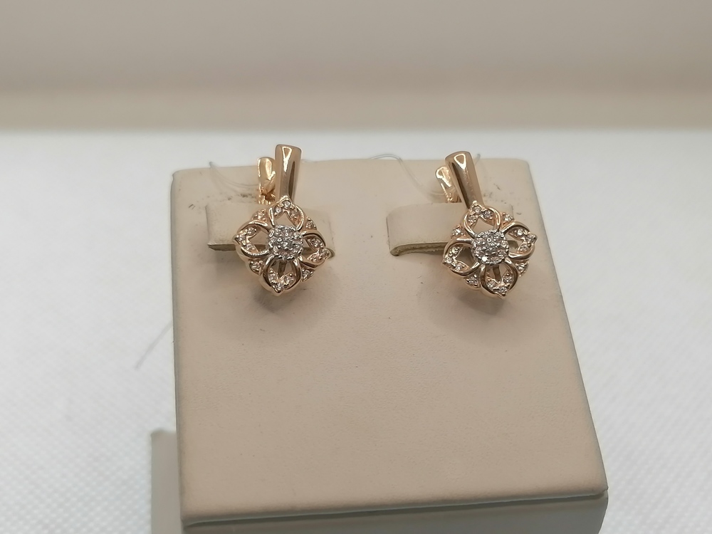 СЕРЬГИ С КАМНЯМИ (Au 585)