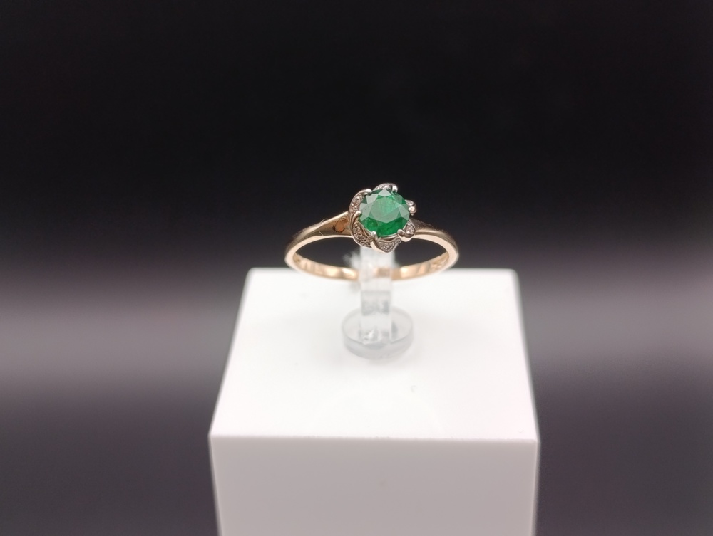 КОЛКМИ585 КОЛЬЦО С КАМНЯМИ (Au 585)