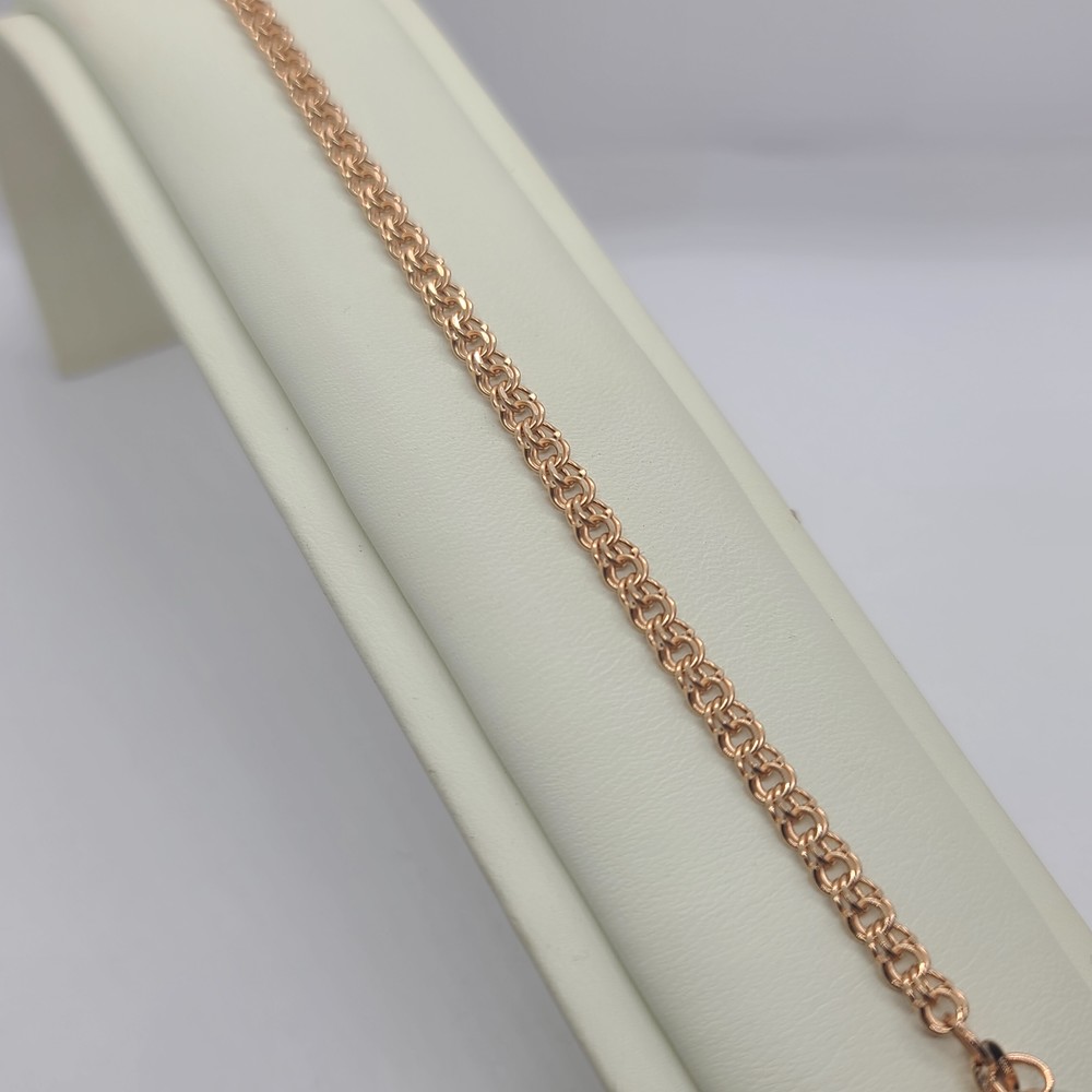 БРАСЛЕТ ПУСТОТЕЛЫЙ Бисмарк (Au 585)