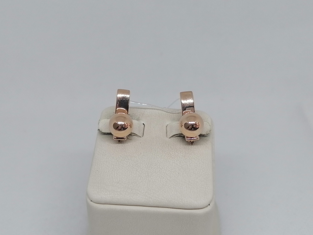 СЕРЬГИ БЕЗ КАМНЯ (Au 585)