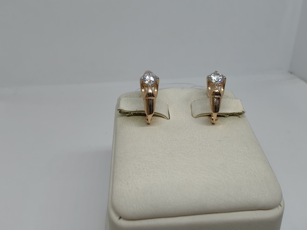 СЕРЬГИ С КАМНЕМ (Au 585)