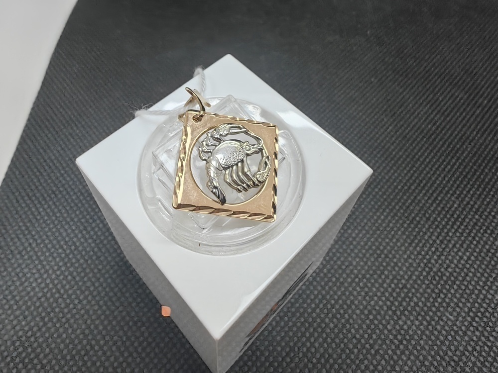 ПОДВЕСКА ЗНАК ЗОДИАКА РАК Au 585 ПОДВЕСКА ЗНАК ЗОДИАКА РАК Au 585
