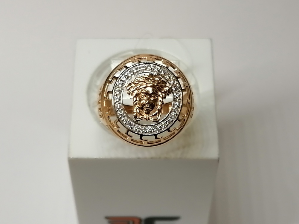 КОЛЬЦО С КАМНЯМИ (Au 585)