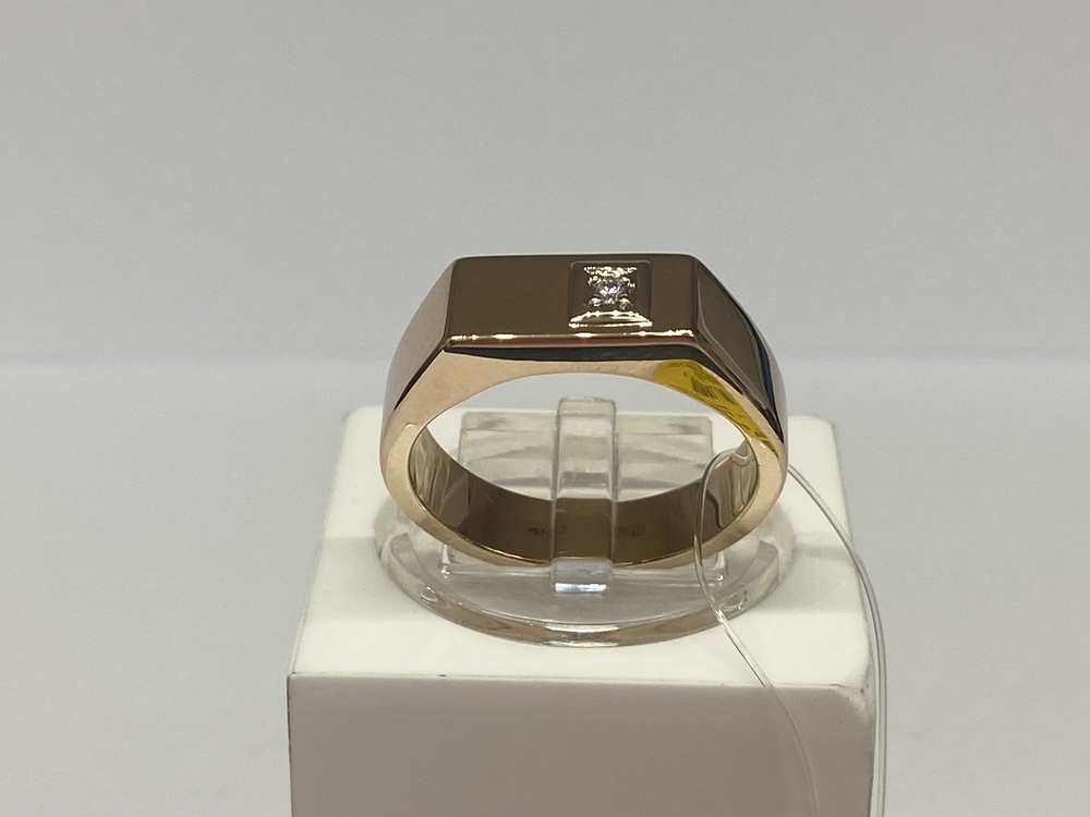 КОЛЬЦО ПЕЧАТКА с камнем (Au 585)