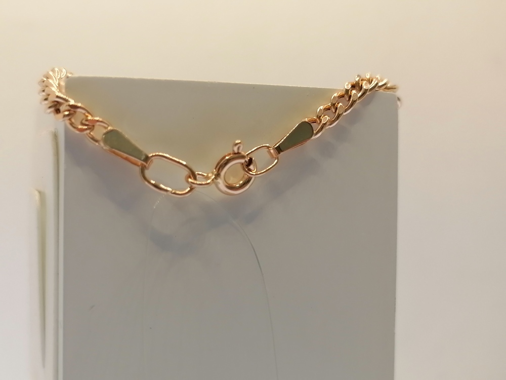 7080002П-18 БРАСЛЕТ ПУСТОТЕЛЫЙ Панцирное (Au 585)