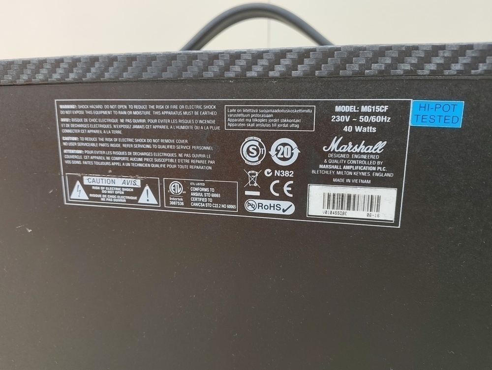 Комбик MARSHALL mg15cf
