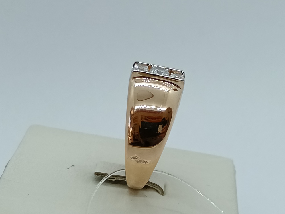 КОЛЬЦО С КАМНЯМИ (Au 585)